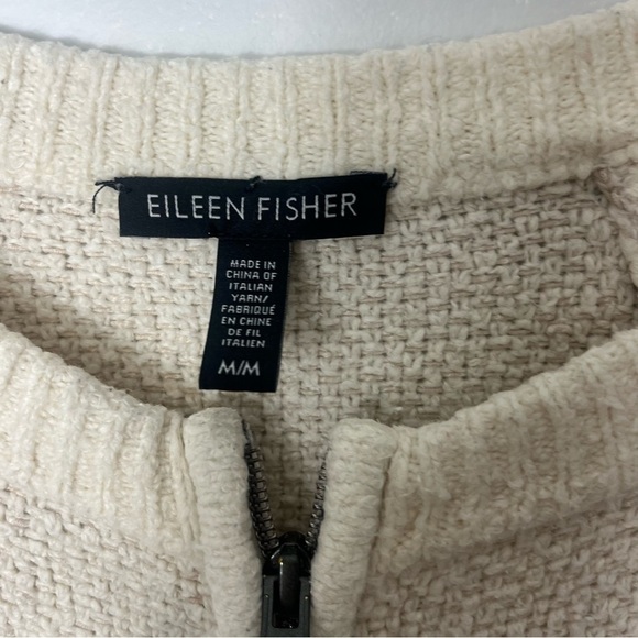 Eileen Fisher Zip up heavy sweater /coat size Medium - Picture 2 of 3